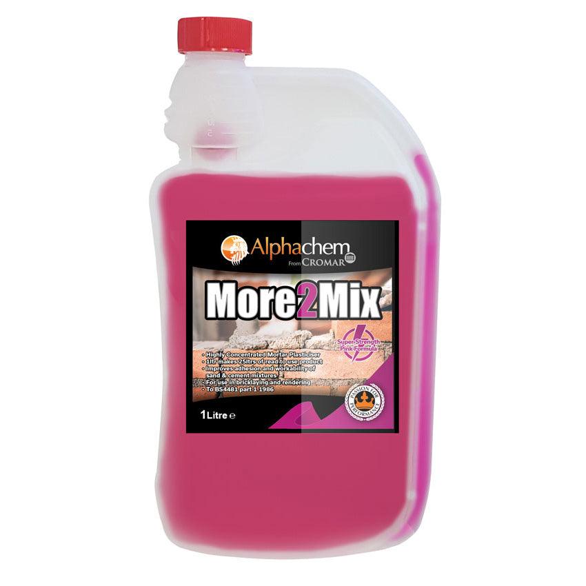 MORE2MIX 1L Pink Plasticiser Henshaws Roofing & Building