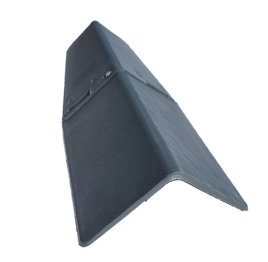 CROMASLATE ANGLE RIDGE TILE - SLATE GREY 440MM X170MM Henshaws Roofing & Building