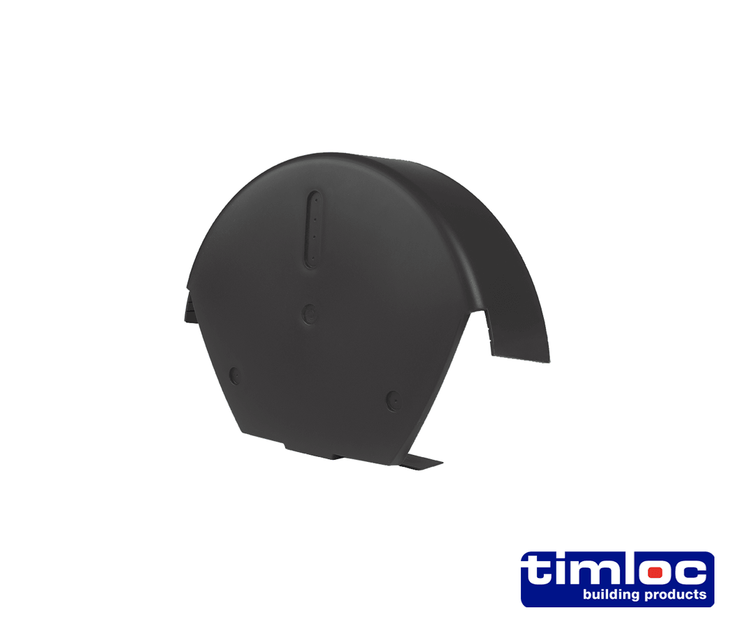 TIMLOC UNIVERSAL HALF ROUND END CAP Henshaws Roofing & Building